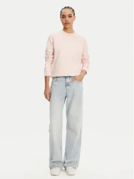 Tommy Jeans Mikina Tonal Crest růžová
