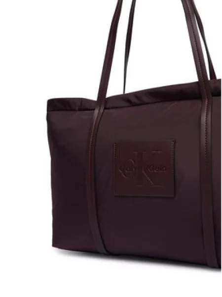 Torbica Calvin Klein Medium Tote Tamnocrvena