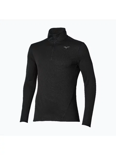 Lung tricou cu mânecă lungă Mizuno cu mâneci lungi alergare negru
