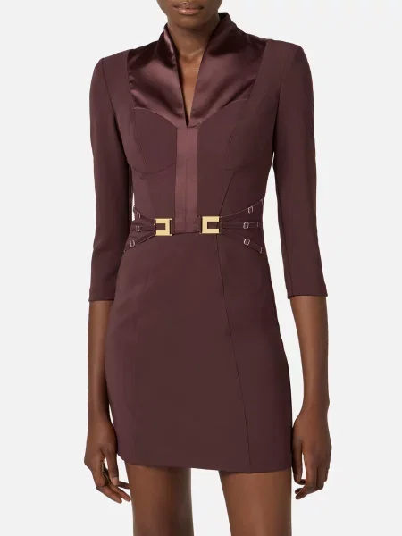 Сукня Elisabetta Franchi коричнева