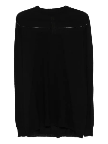 Pulover Rick Owens de lână cu decolteu rotund negru