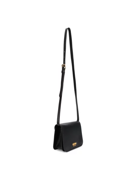 Torebka Moschino skórzana czarna