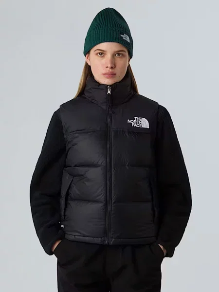 Утепленный жилет The North Face ретро черный