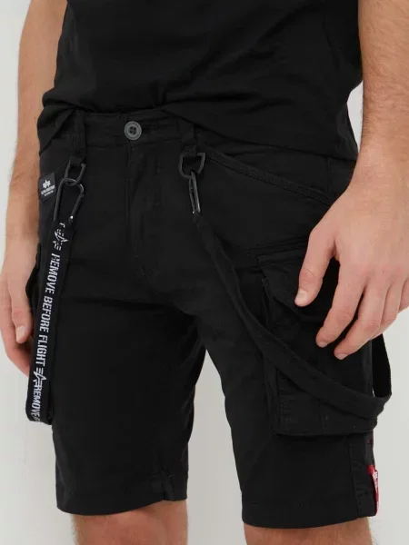 Alpha Industries pantaloni scurti barbati negru maro