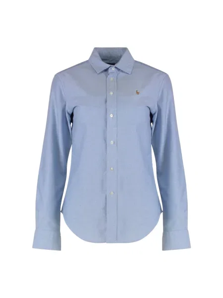 Polo Ralph Lauren bluzka koszulowa Kobiety marmurkowy 34 niebieski