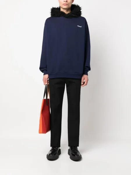 Hoodie Marni με κέντημα μπλε