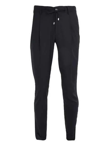 Pantaloni Luigi Borrelli plisate negru