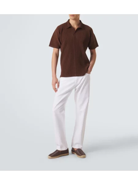 Polo majica Homme Plissé Issey Miyake rjava