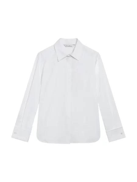 Koszula Max Mara z logo biała