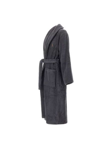 Szlafrok Polo Ralph Lauren frotte szary