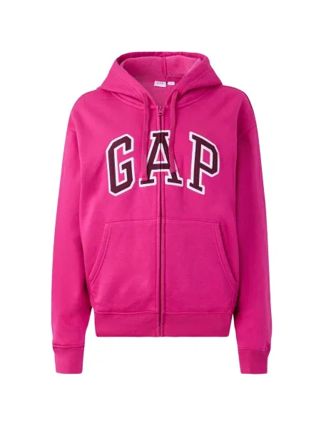 GAP Hanorac HERITAGE mov mură / fucsia alb