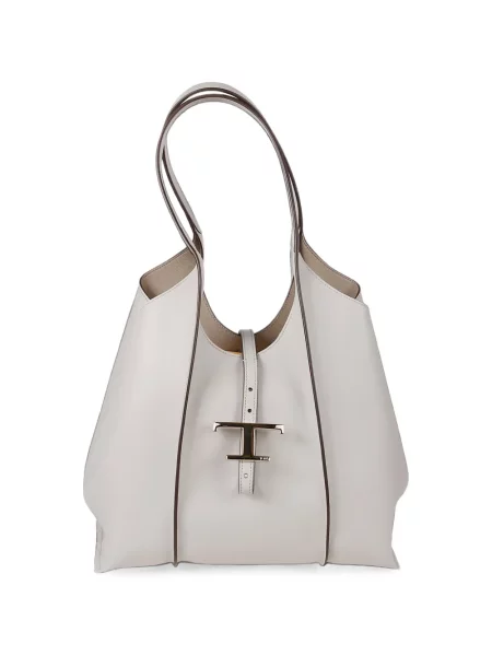 Geantă shopper Tod's din piele alb