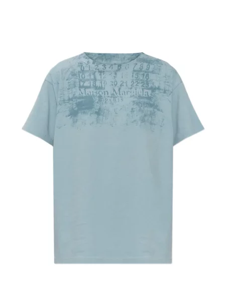 Tricou Maison Margiela cu imagine albastru