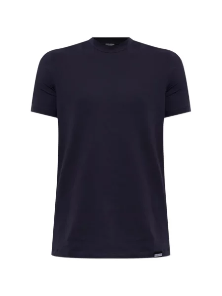 Tricou Dsquared2 cu decolteu rotund albastru