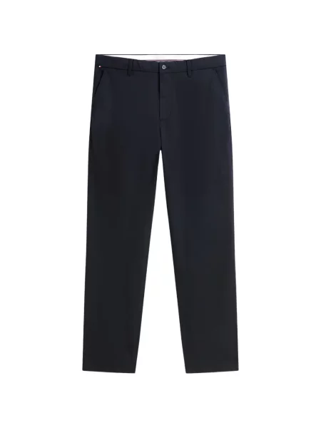 Pantaloni Tommy Hilfiger cu autograf albastru