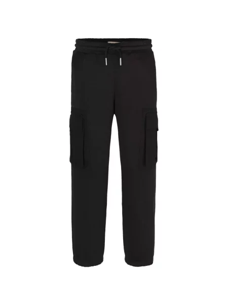 Spodnie cargo dziecięce Calvin Klein czarne