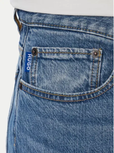 HUGO Jeans hlače Ash modra