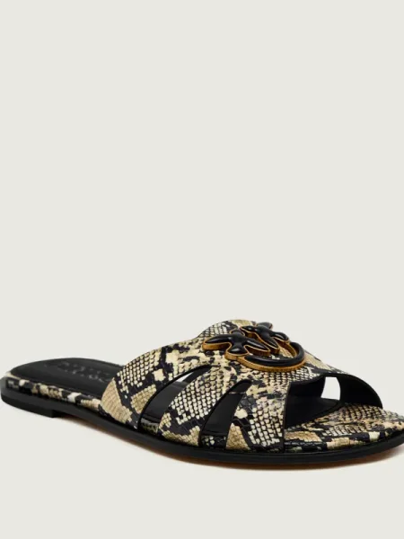 Pinko De piele șlapi MILLY 04 bej