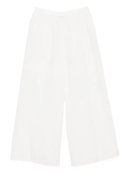 Pantaloni To B. By Agnès B. din dantelă alb