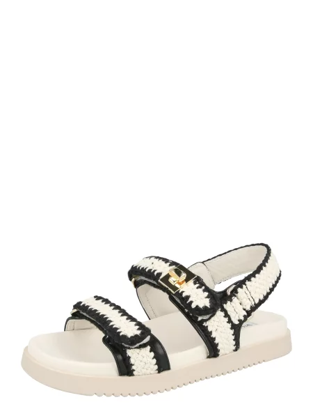 STEVE MADDEN Szandálok Mona fekete / fehér bézs