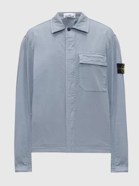 Рубашка Stone Island голубая