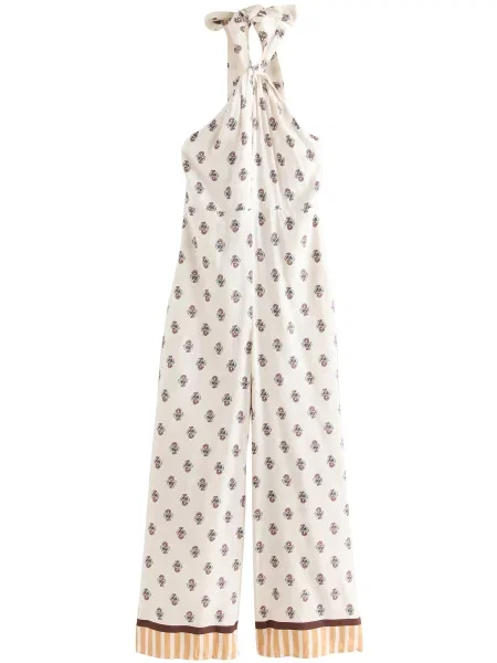 Next Overal krémová / světle hnědá / tmavě hnědá černá