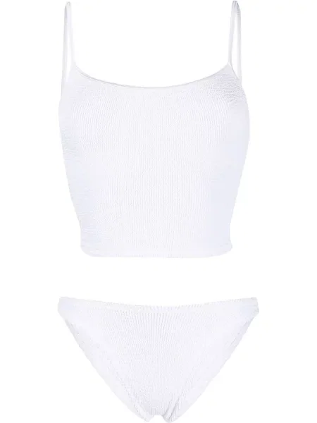 Плетен бански Hunza G бяло