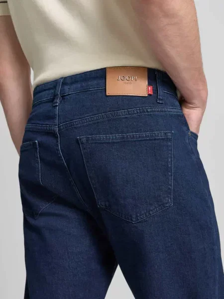 Jeansy z prostymi nogawkami w 5 kieszeni model Ray' Joop! Jeans granatowe
