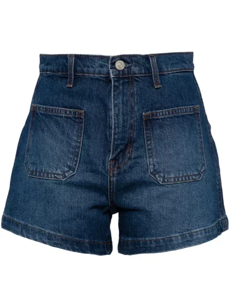 Szorty jeansowe Reformation niebieskie