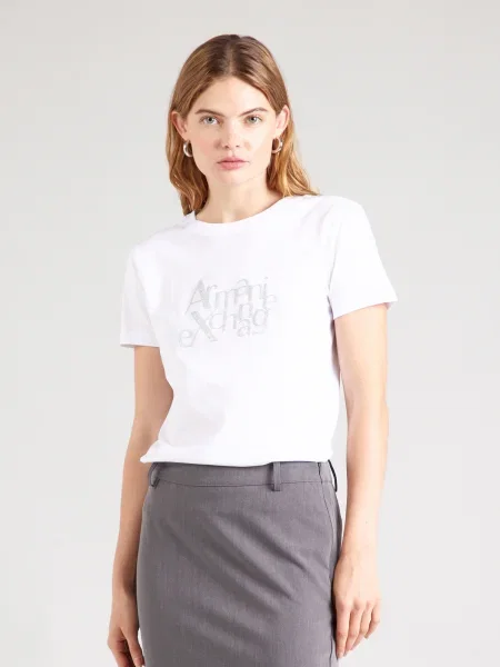 Armani Exchange Tričko biela