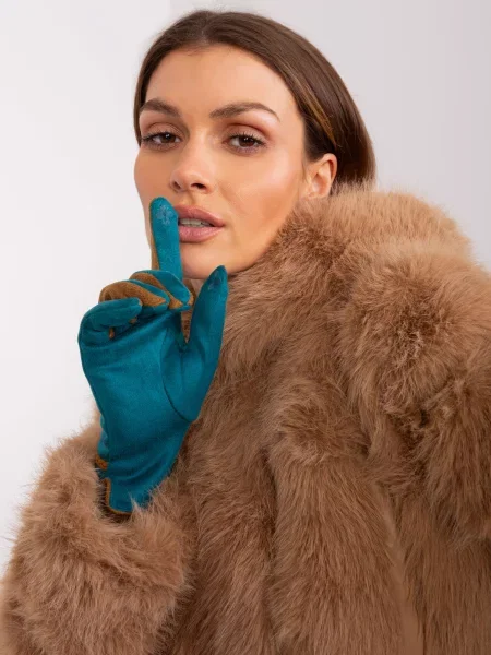 Rukavice Fashionhunters ošišan narančasta