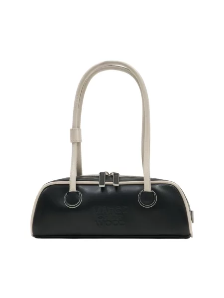 Mały torebka bagietka Marge Sherwood skórzana bez fiszbin czarna