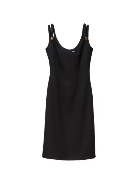 Rochie midi Versace de lână negru