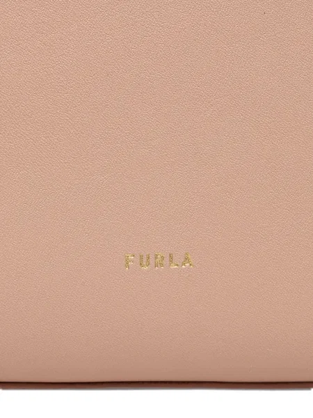 Geanta de piele Furla din piele roz