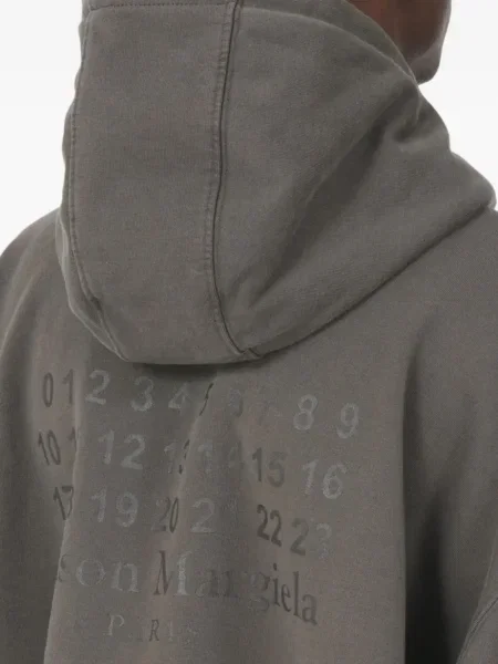 Geacă Maison Margiela cu glugă gri