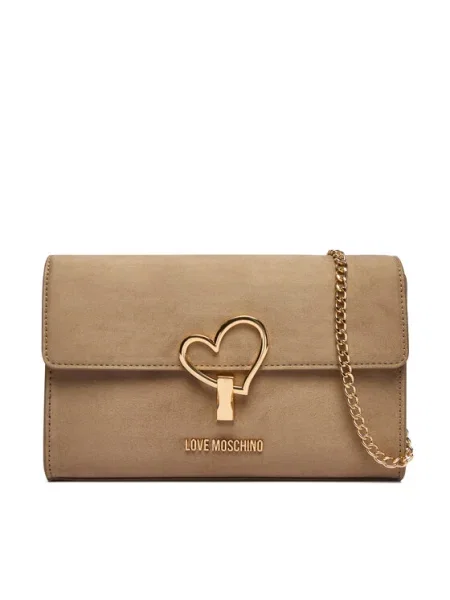 LOVE MOSCHINO Дамска чанта бежов