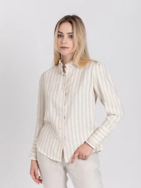 Лляна Сорочка Feel and Fly бежевий