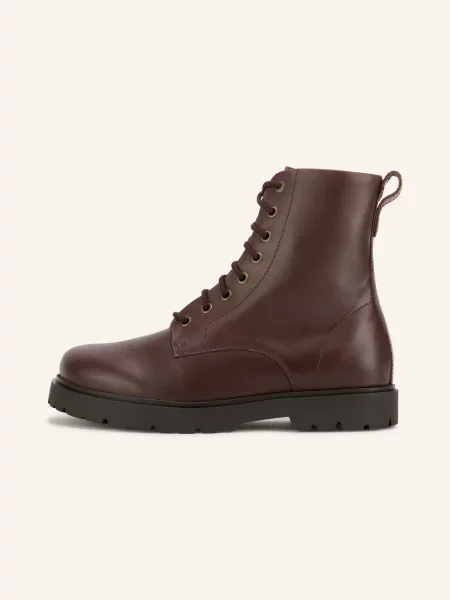 Birkenstock Šněrovací Boty Highwood Mid Lace tmavě hnědá