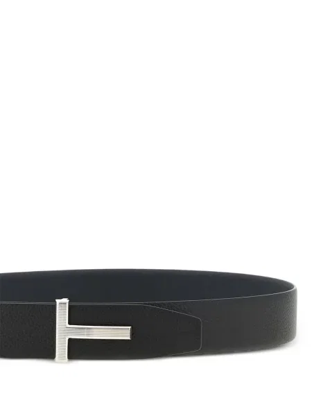 Reversibil curea Tom Ford cu autograf negru