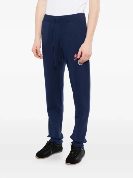 Флийс полар Polo Ralph Lauren с автограф синьо