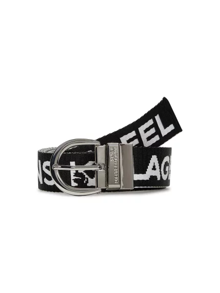 KARL LAGERFELD JEANS Curea negru alb