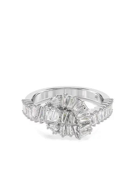 Inel Swarovski argintiu