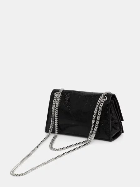 Geanta de piele Tory Burch din piele negru