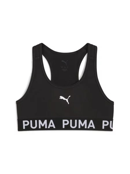PUMA Sutien Strong negru alb