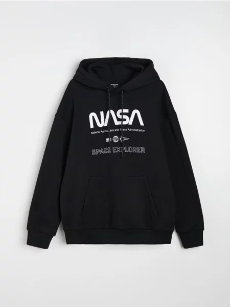 Sinsay Mikina s potiskem NASA černá