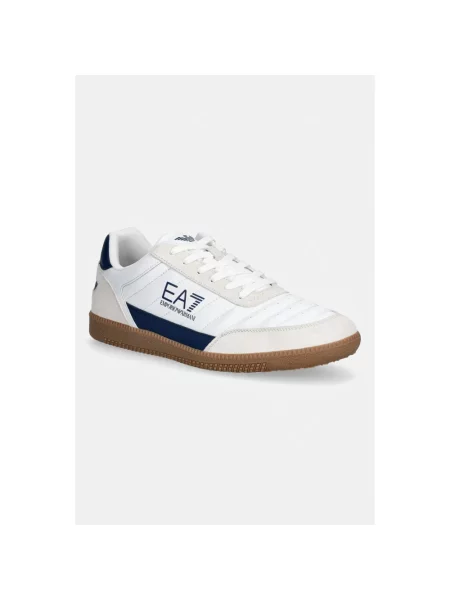 Sneakersy Emporio Armani Ea7 skórzane klasyczne białe