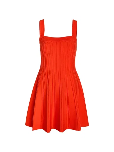 Rochie mini Simkhai tricotate evazată roșu