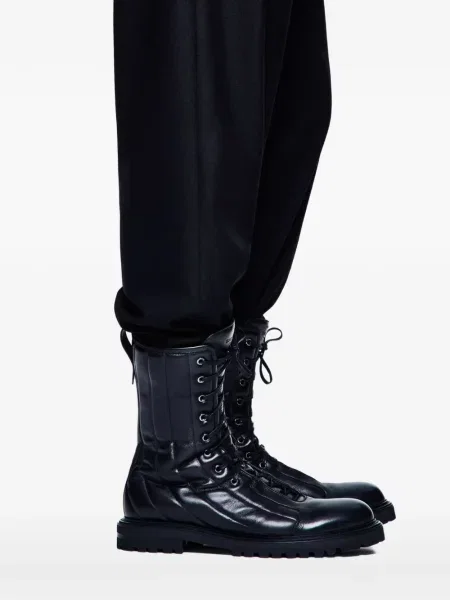 Боти Giorgio Armani с връзки с дантела черно