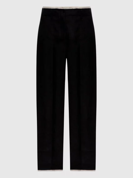 Штани KASTEL з льону Max Mara чорні