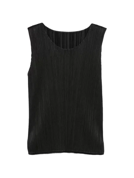 Top Pleats Please Issey Miyake fără mâneci negru